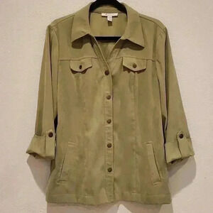 JM COLLECTION Shirt Jacket  Size 12